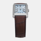 Carraway Men Quartz Blue Dial Analog Leather Watch FS6110