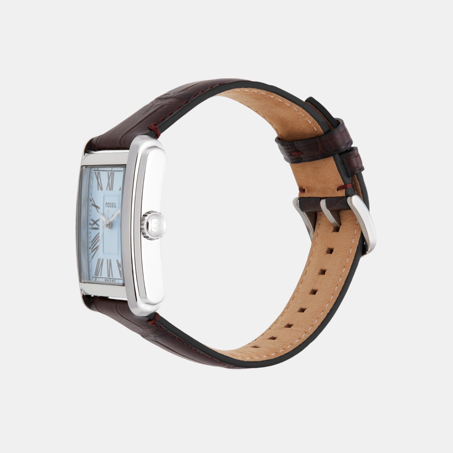 Carraway Men Quartz Blue Dial Analog Leather Watch FS6110