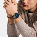 Neutra Men Quartz Blue Dial Chronograph Stainless Steel Watch FS6111