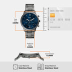 Neutra Men Quartz Blue Dial Chronograph Stainless Steel Watch FS6111