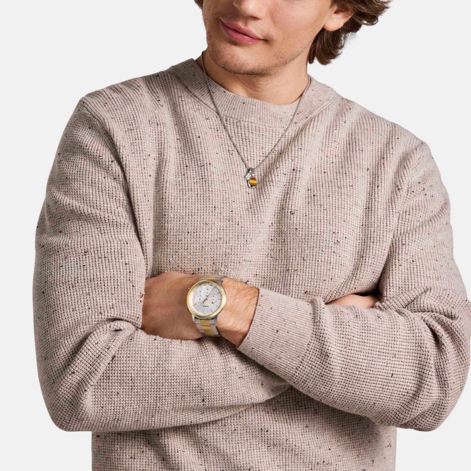 Neutra Men Quartz Silver Dial Chronograph Stainless Steel Watch FS6112