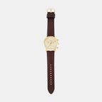 Neutra Men Quartz Gold Dial Chronograph Leather Watch FS6113