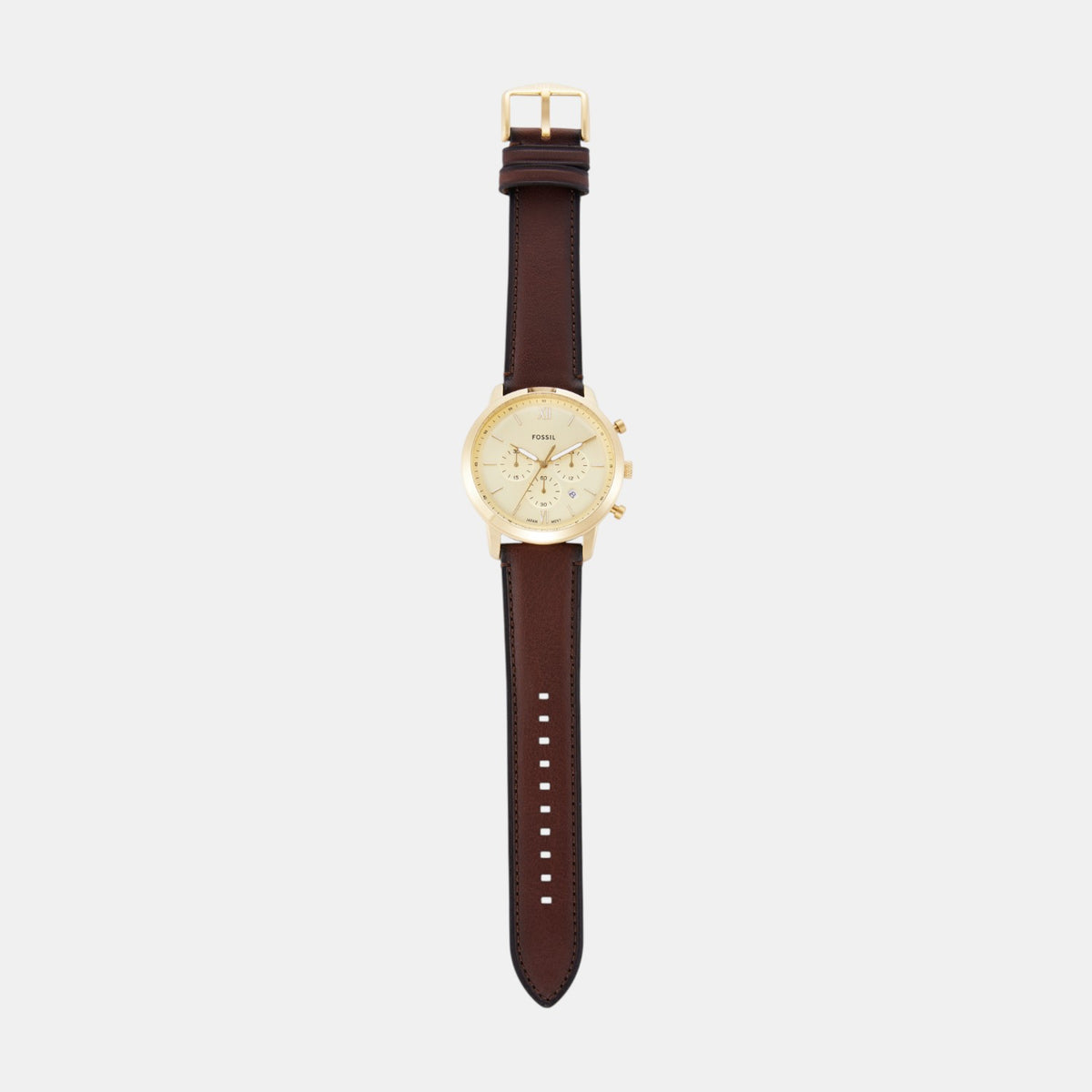 Neutra Men Quartz Gold Dial Chronograph Leather Watch FS6113