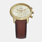 Neutra Men Quartz Gold Dial Chronograph Leather Watch FS6113