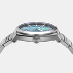 Men Quartz Two Tone Dial Analog Stainless Steel Watch FS6114