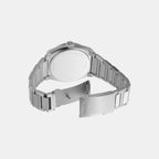 Men Quartz Two Tone Dial Analog Stainless Steel Watch FS6114