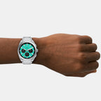 Men Quartz Blue Dial Chronograph Stainless Steel Watch FS6117