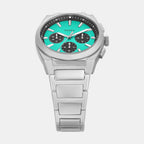 Men Quartz Blue Dial Chronograph Stainless Steel Watch FS6117