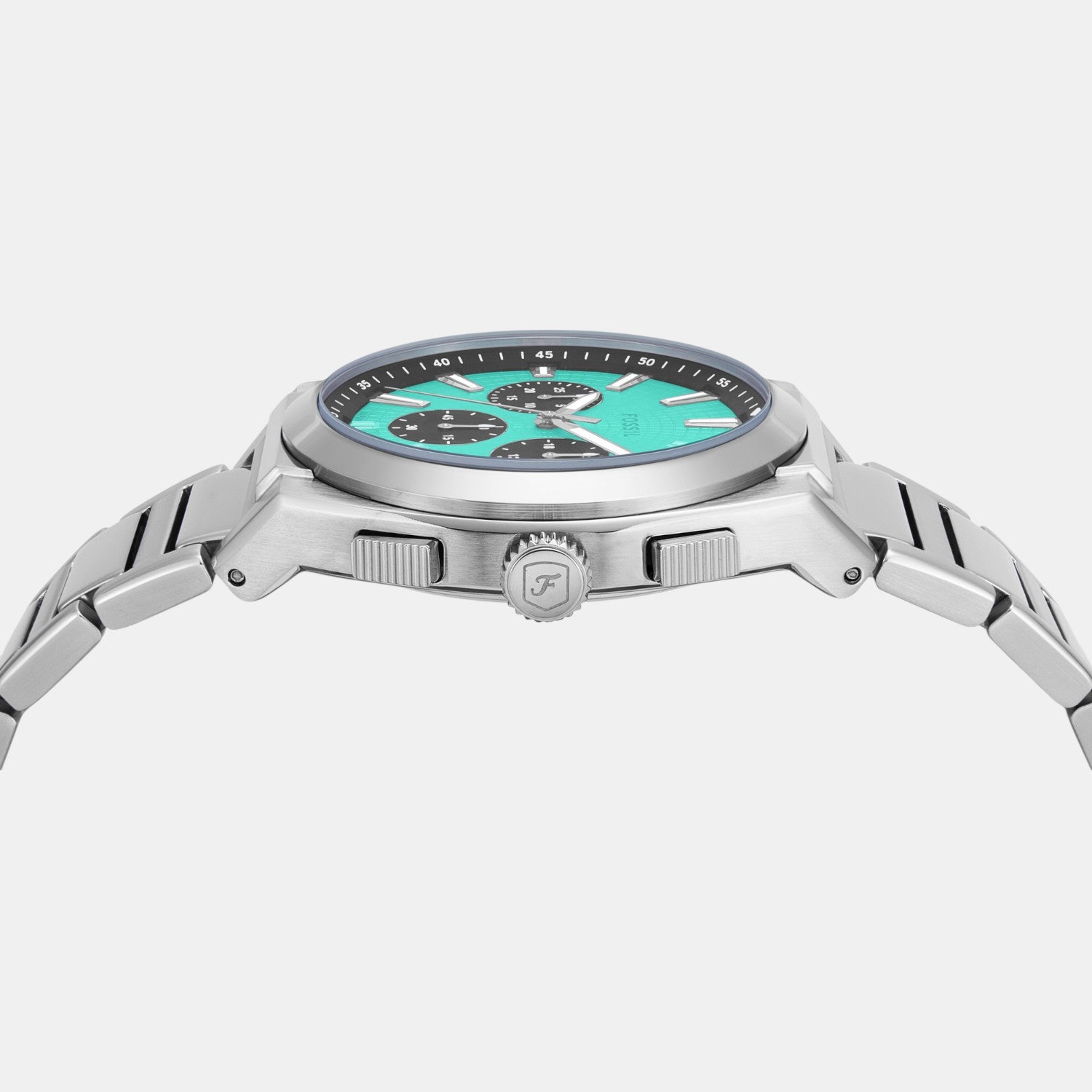 Men Quartz Blue Dial Chronograph Stainless Steel Watch FS6117