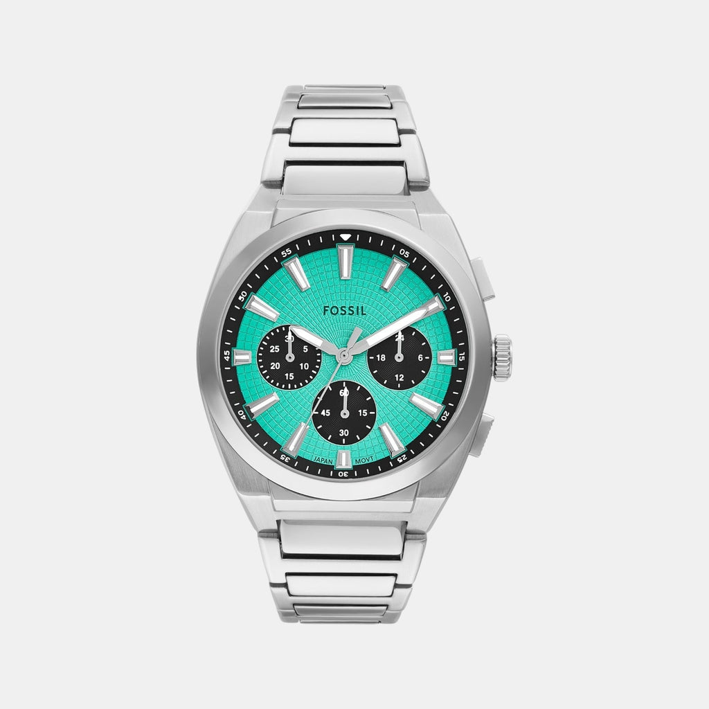 Men Quartz Blue Dial Chronograph Stainless Steel Watch FS6117