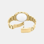 Men Quartz Gold Dial Chronograph Stainless Steel Watch FS6119