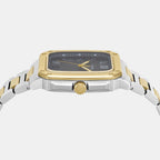 Men Quartz Black Dial Analog Stainless Steel Watch FS6123