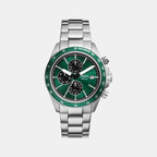 Autocross Men Quartz Green Dial Analog Stainless Steel Watch FS6127