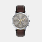 Neutra Men Quartz Grey Dial Chronograph Leather Watch FS6129