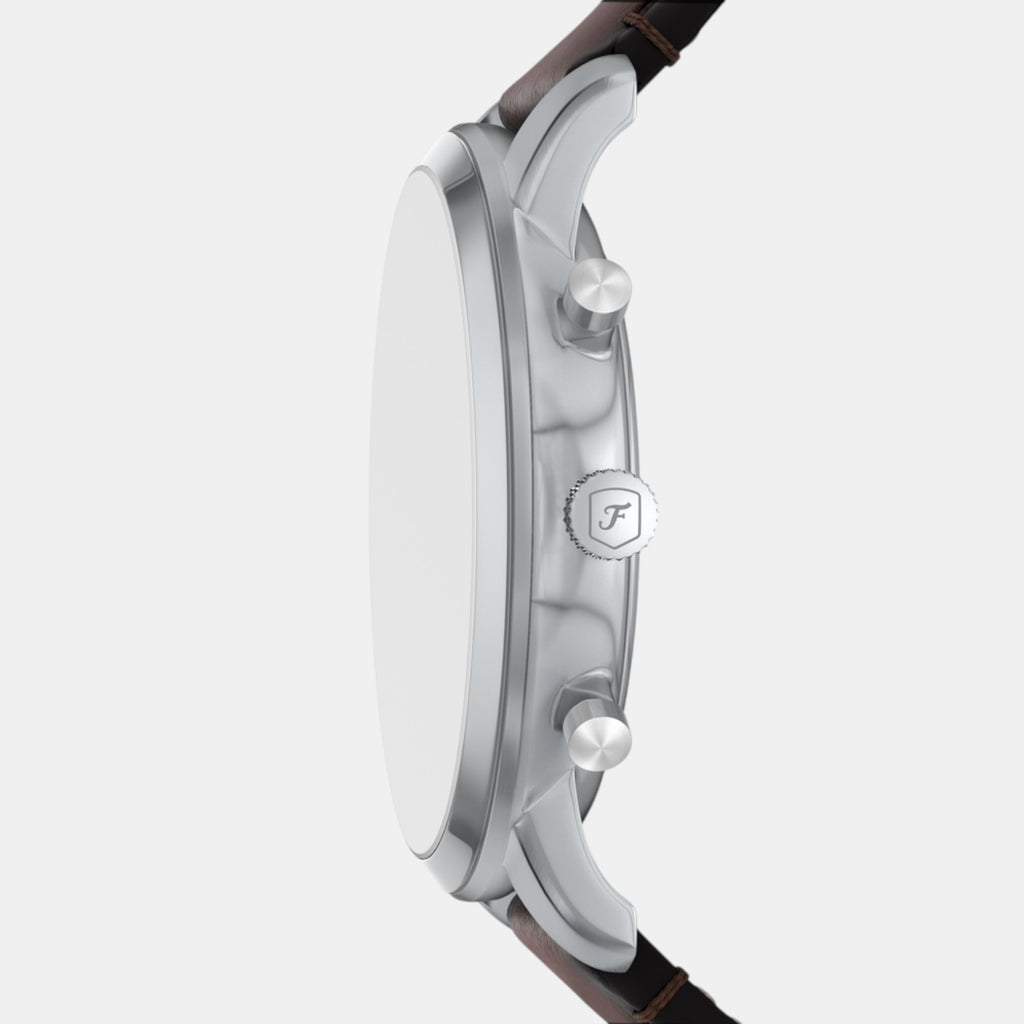 Neutra Men Quartz Grey Dial Chronograph Leather Watch FS6129