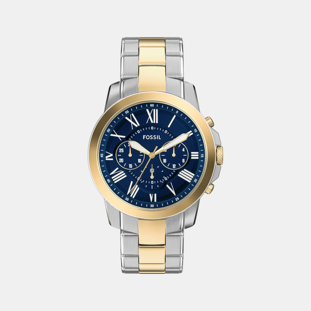 Grant Men Quartz Blue Dial Chronograph Stainless Steel Watch FS6132