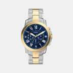 Grant Men Quartz Blue Dial Chronograph Stainless Steel Watch FS6132