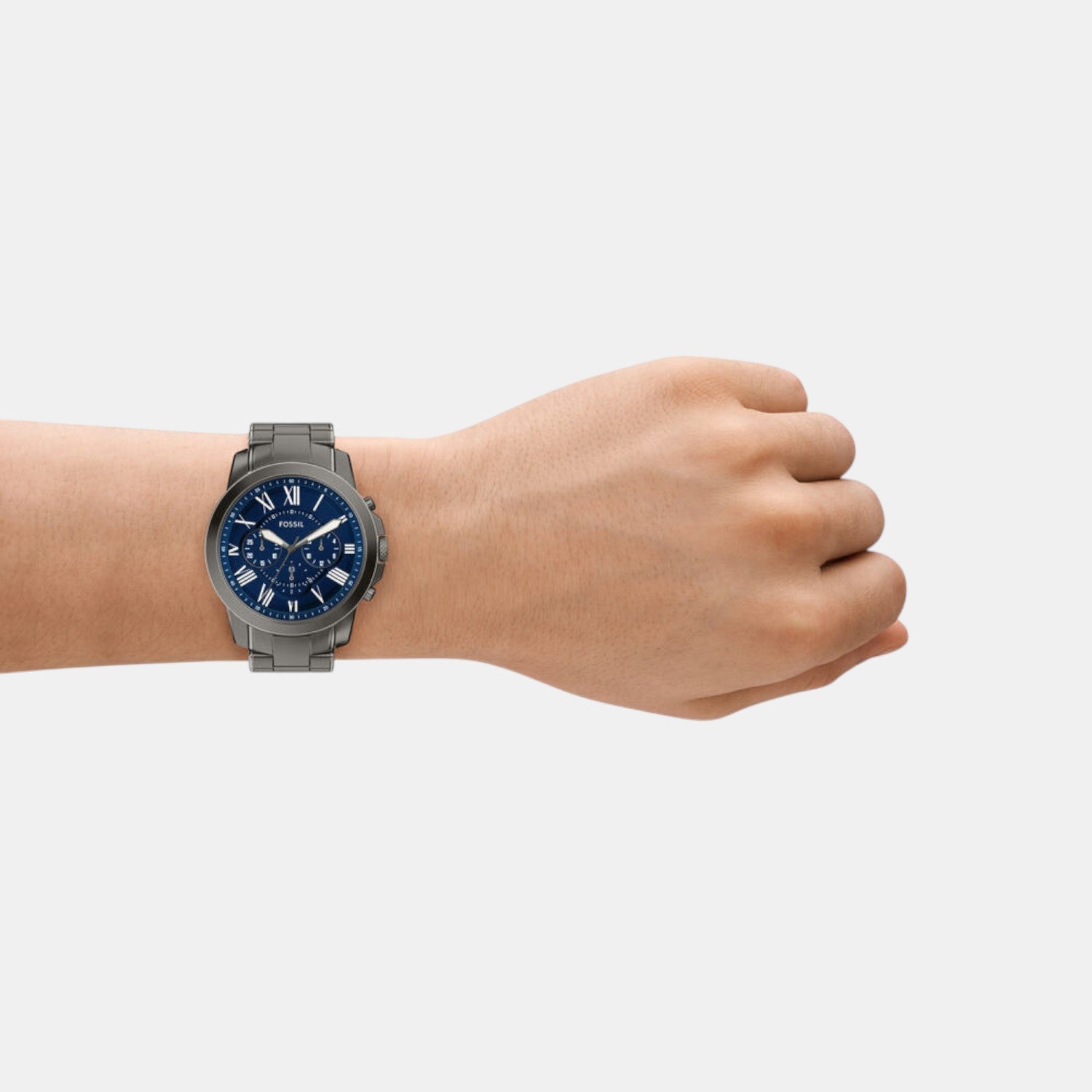 Grant Men Quartz Blue Dial Chronograph Stainless Steel Watch FS6133