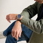 Pearson Men Quartz Blue Dial Analog Stainless Steel Watch FS6134