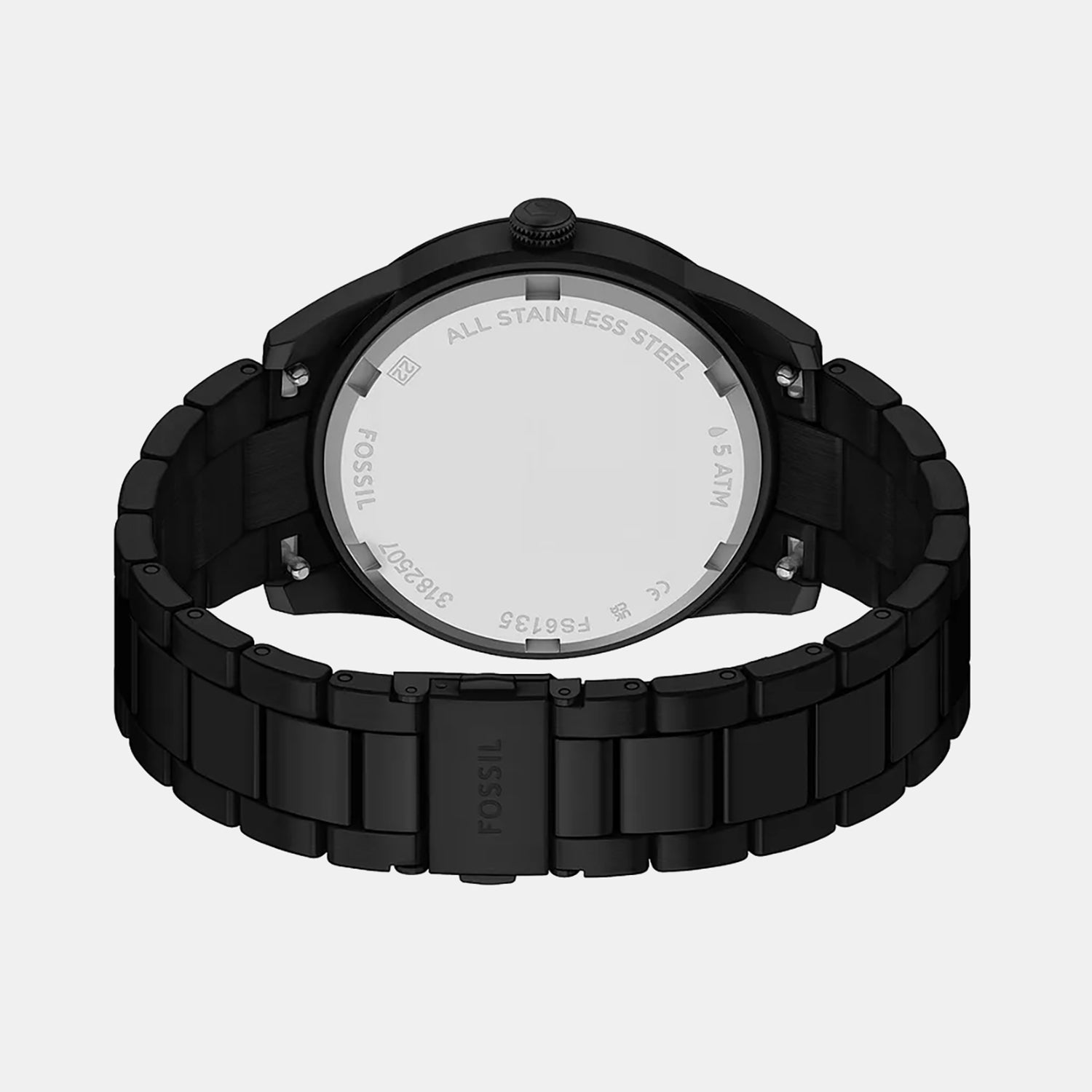 Pearson Men Quartz Black Dial Analog Stainless Steel Watch FS6135