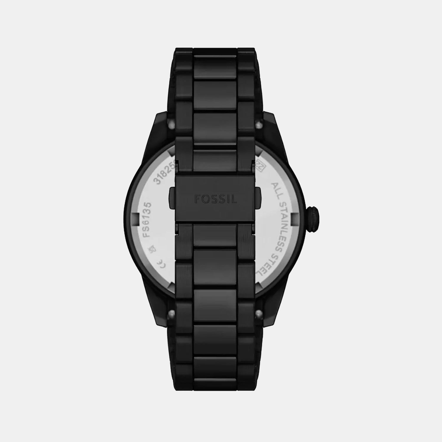 Pearson Men Quartz Black Dial Analog Stainless Steel Watch FS6135