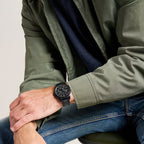 Pearson Men Quartz Black Dial Analog Stainless Steel Watch FS6135