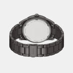 Pearson Men Quartz Black Dial Multi-Function Stainless Steel Watch FS6136