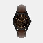 Pearson Men Quartz Black Dial Analog Leather Watch FS6138