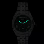 Campbell Men Quartz Black Dial Analog Stainless Steel Watch FS6139