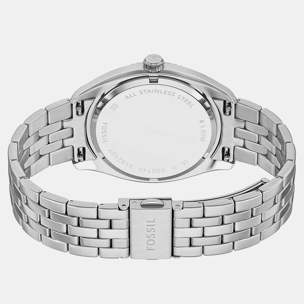 Campbell Men Quartz Blue Dial Analog Stainless Steel Watch FS6140