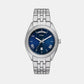 Campbell Men Quartz Blue Dial Analog Stainless Steel Watch FS6140