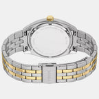 Campbell Men Quartz Blue Dial Analog Stainless Steel Watch FS6141