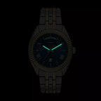 Campbell Men Quartz Blue Dial Analog Stainless Steel Watch FS6141