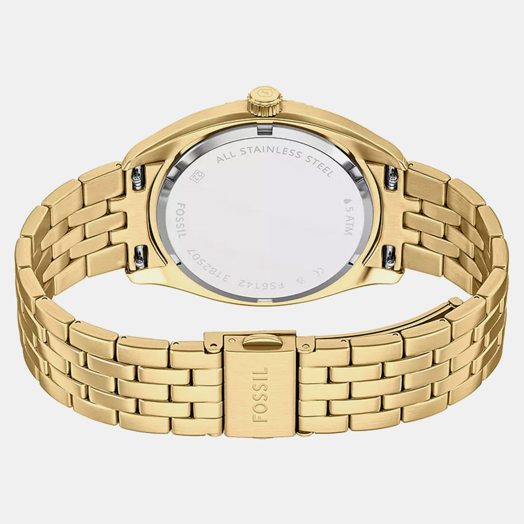 Campbell Men Quartz Green Dial Analog Stainless Steel Watch FS6142