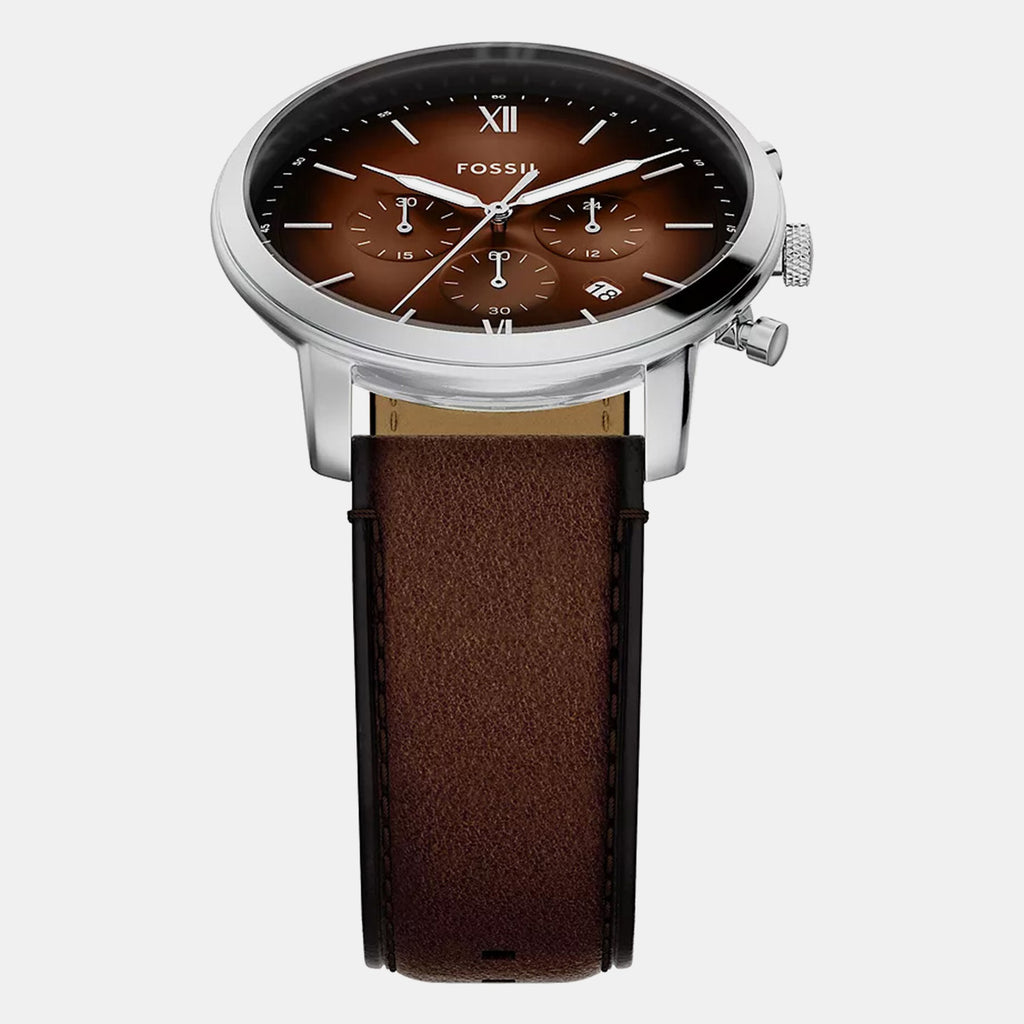 Neutra Men Quartz Brown Dial Chronograph Leather Watch FS6143