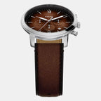 Neutra Men Quartz Brown Dial Chronograph Leather Watch FS6143