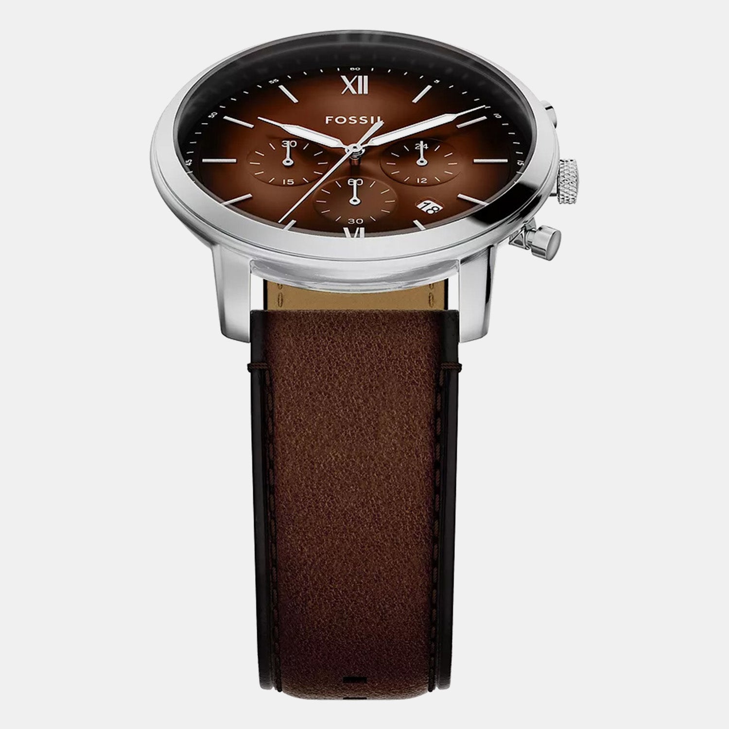 Neutra Men Quartz Brown Dial Chronograph Leather Watch FS6143