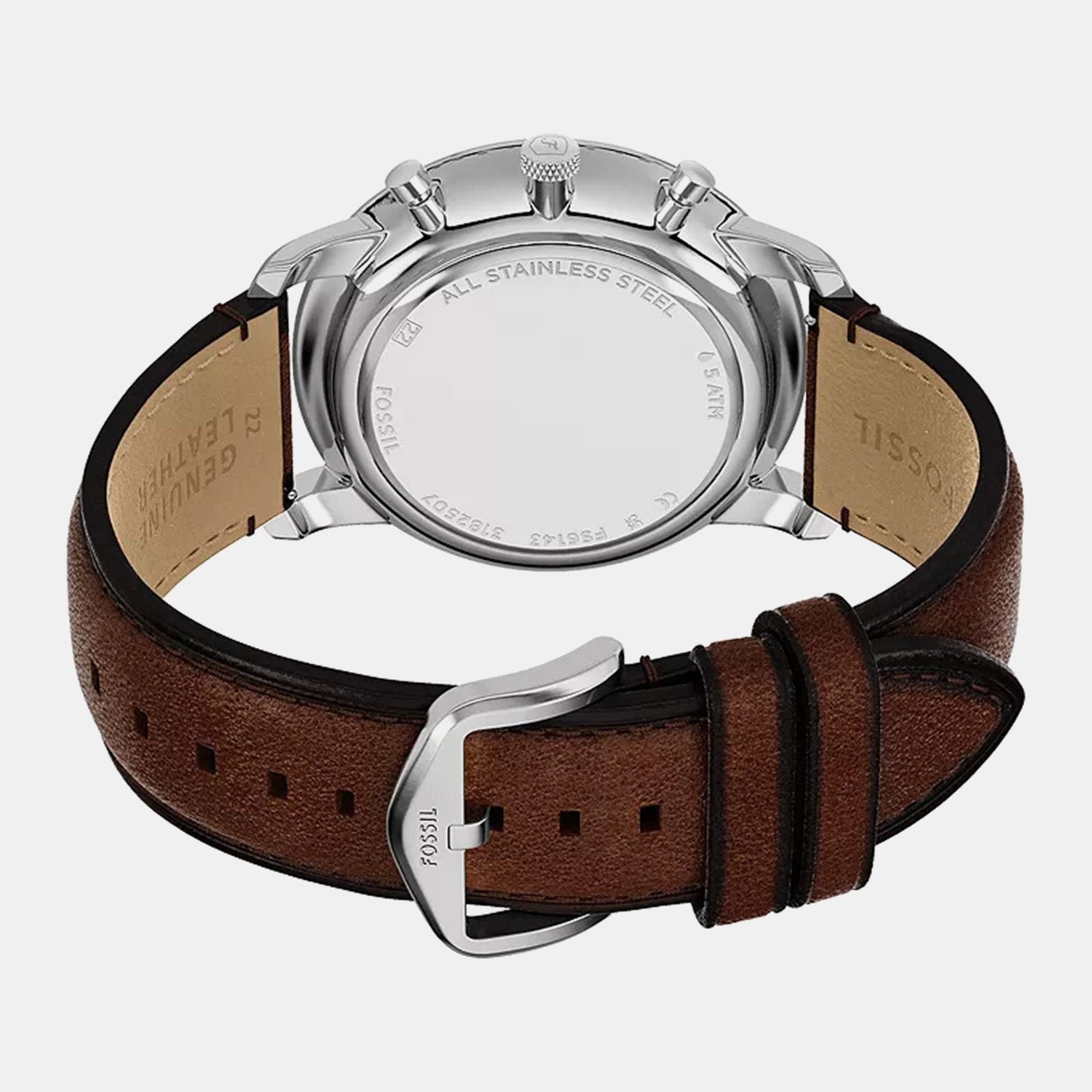 Neutra Men Quartz Brown Dial Chronograph Leather Watch FS6143