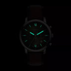Neutra Men Quartz Brown Dial Chronograph Leather Watch FS6143
