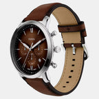 Neutra Men Quartz Brown Dial Chronograph Leather Watch FS6143
