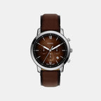 Neutra Men Quartz Brown Dial Chronograph Leather Watch FS6143