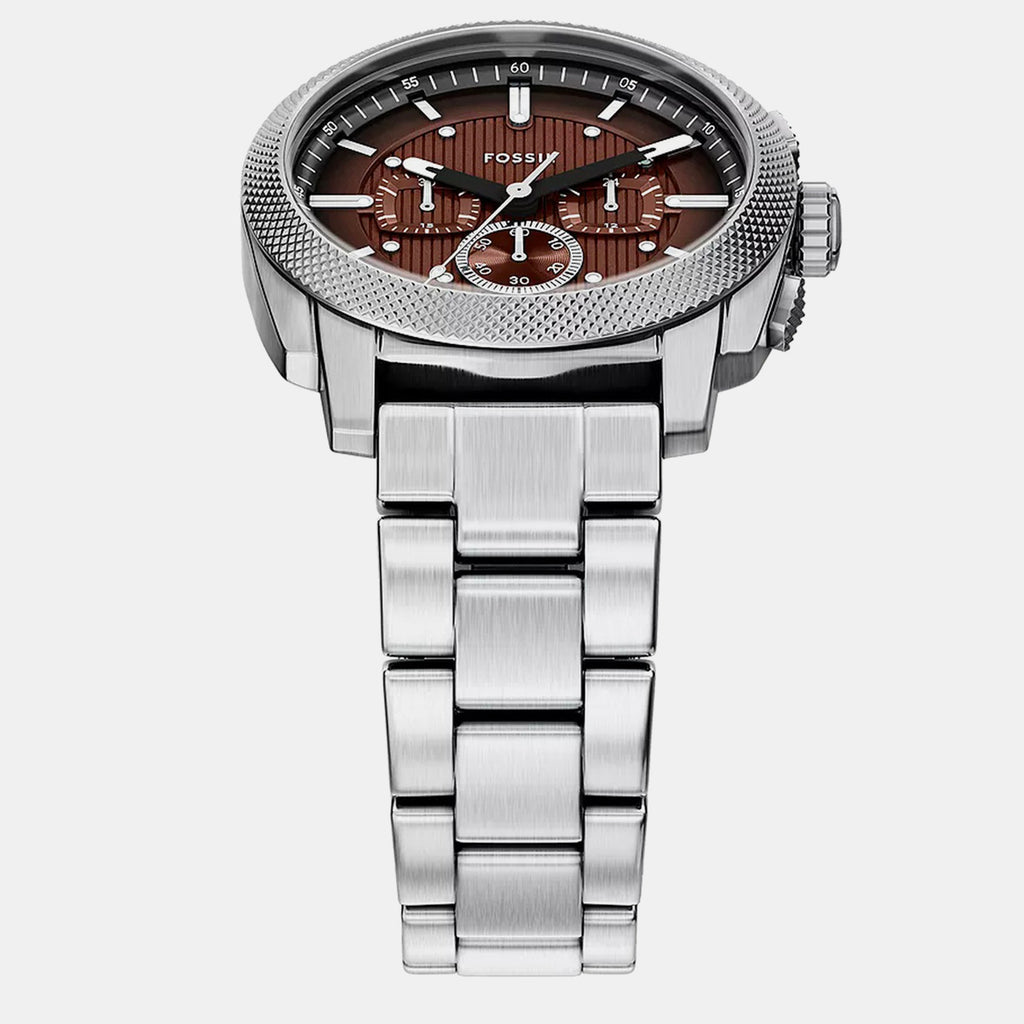 Machine Men Quartz Brown Dial Chronograph Stainless Steel Watch FS6144