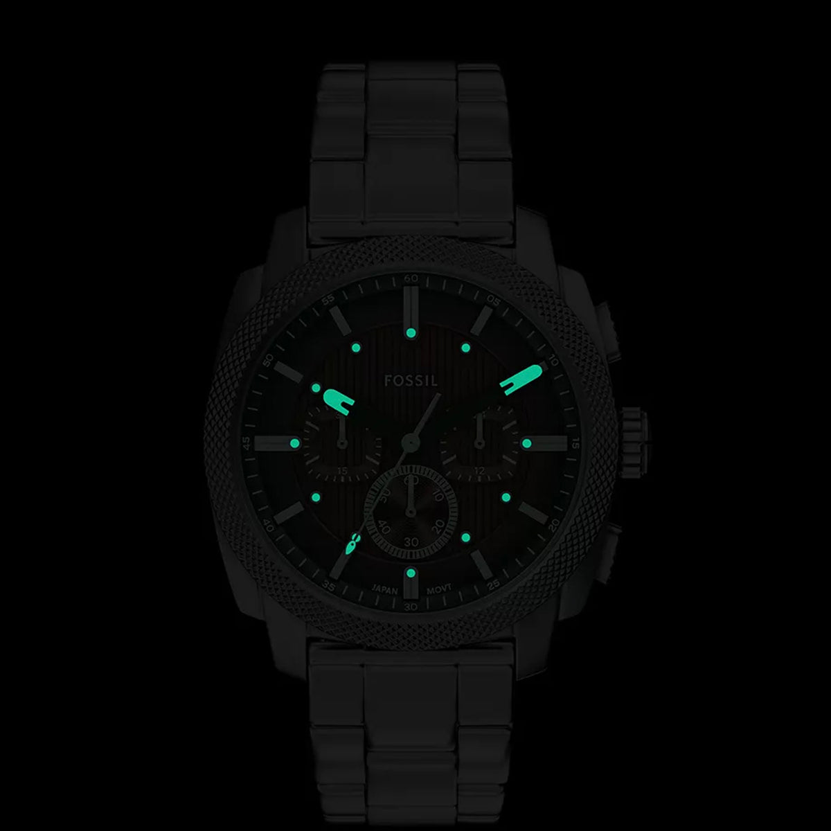 Machine Men Quartz Brown Dial Chronograph Stainless Steel Watch FS6144