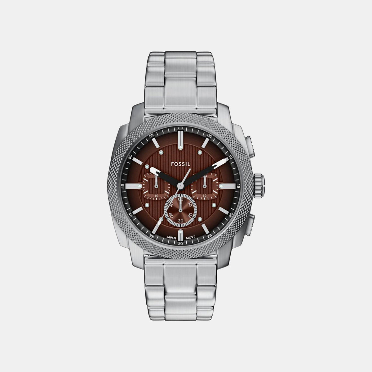 Machine Men Quartz Brown Dial Chronograph Stainless Steel Watch FS6144