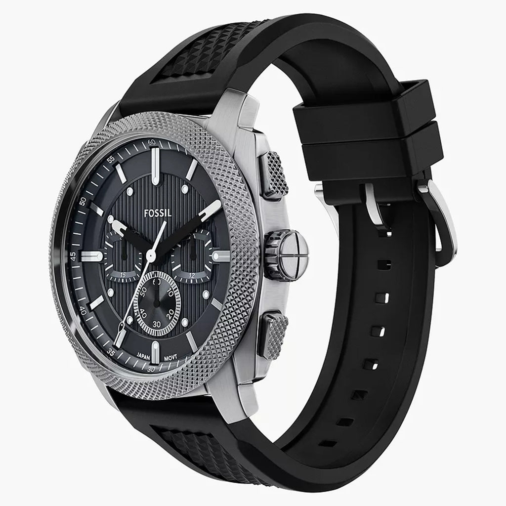 Machine Men Quartz Grey Dial Chronograph Silicone Watch FS6145SET