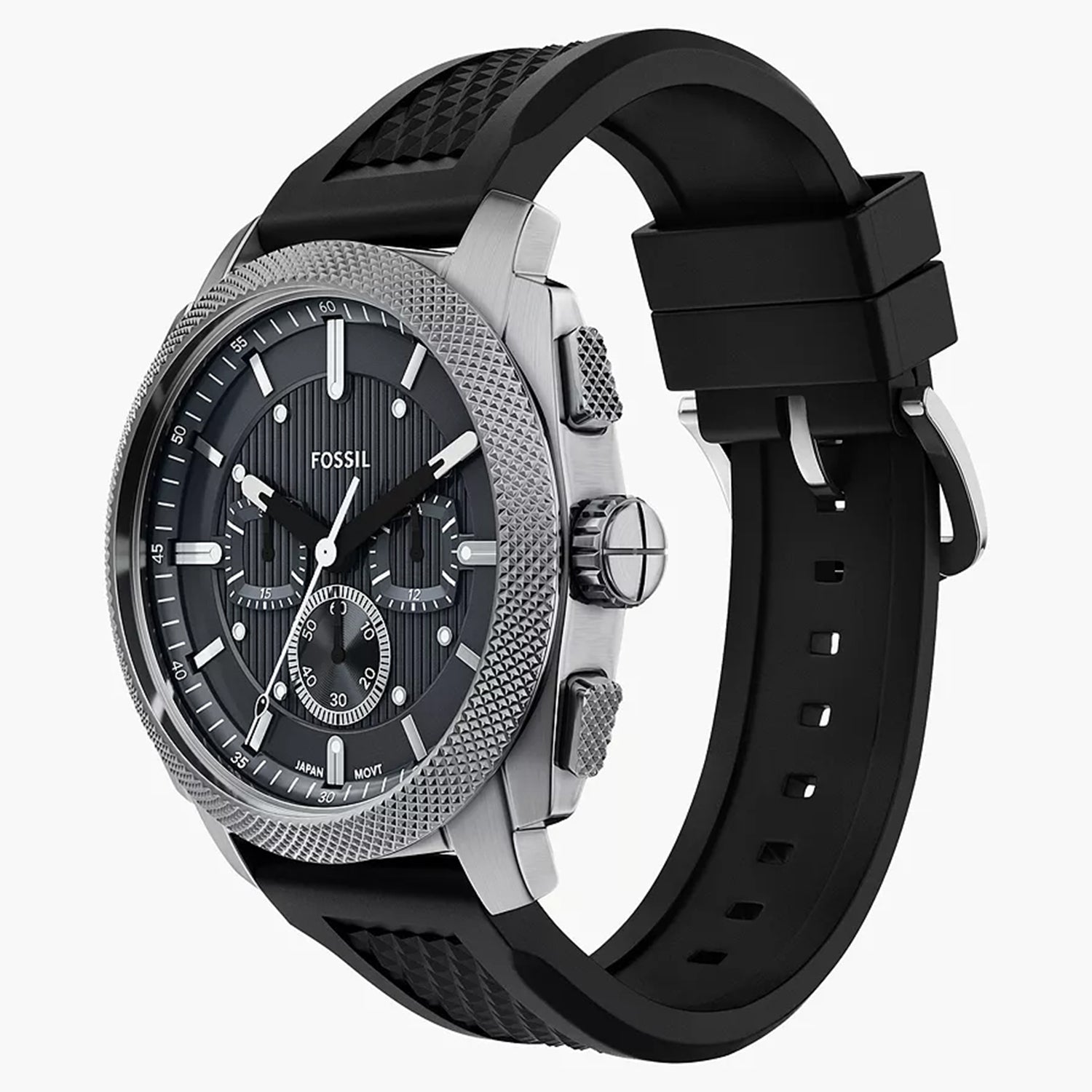 Machine Men Quartz Grey Dial Chronograph Silicone Watch FS6145SET