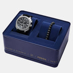 Machine Men Quartz Grey Dial Chronograph Silicone Watch FS6145SET