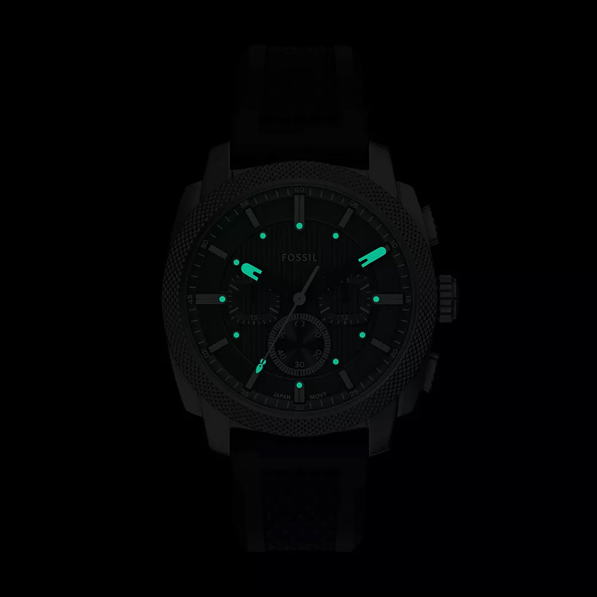 Machine Men Quartz Grey Dial Chronograph Silicone Watch FS6145SET