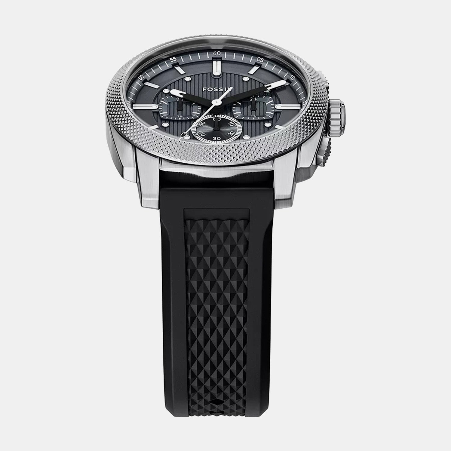 Machine Men Quartz Grey Dial Chronograph Silicone Watch FS6145SET