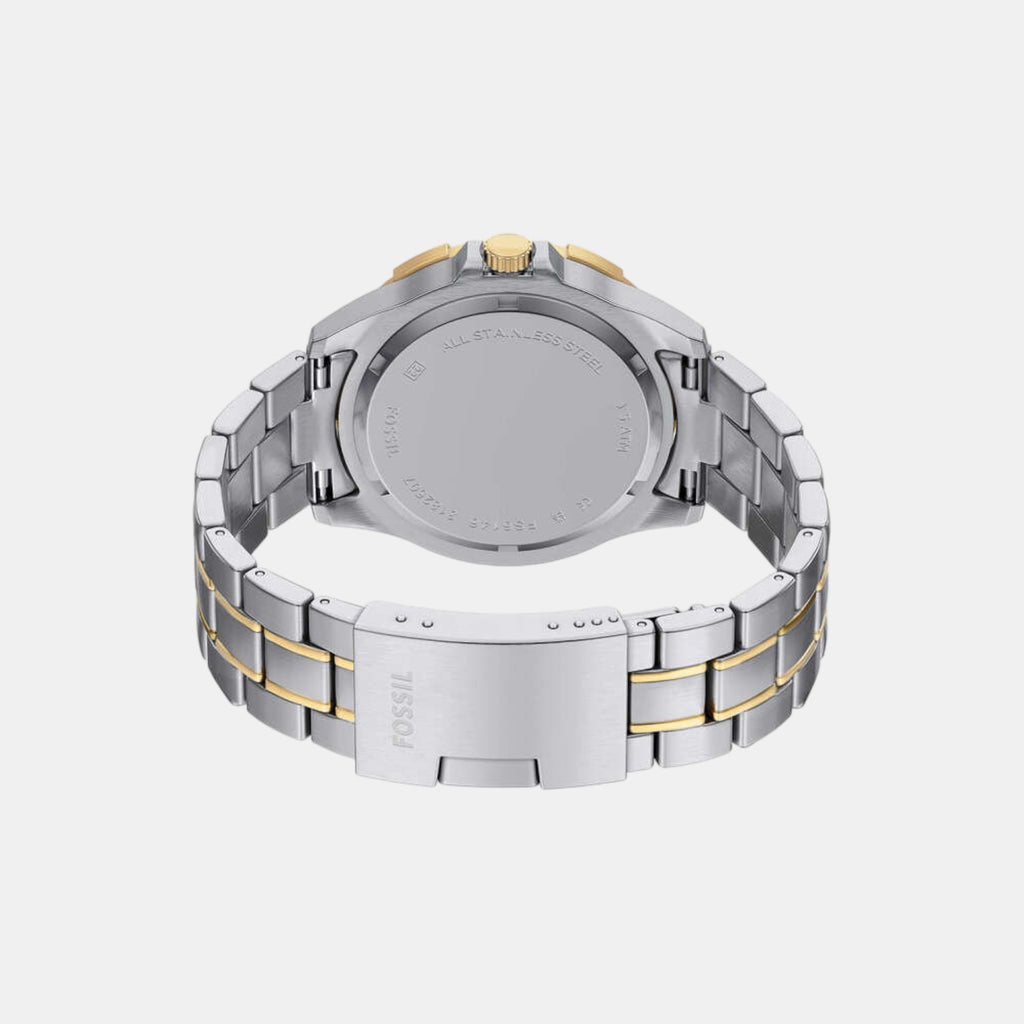 Garrett Men Quartz Blue Dial Multi-Function Stainless Steel Watch FS6146